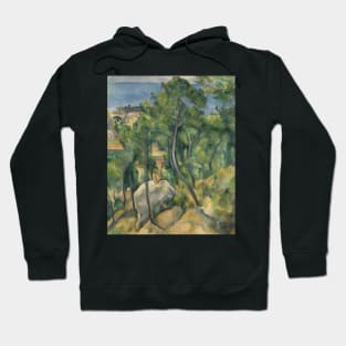 View of the sea at L'Estaque by Paul Cezanne Hoodie